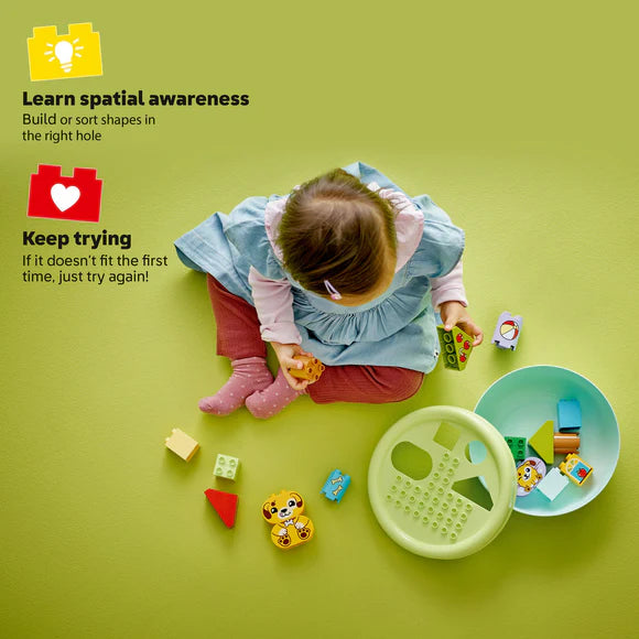 LEGO® DUPLO® My First Shape Sorter: Puppy House Toddler Learning Toy 10441