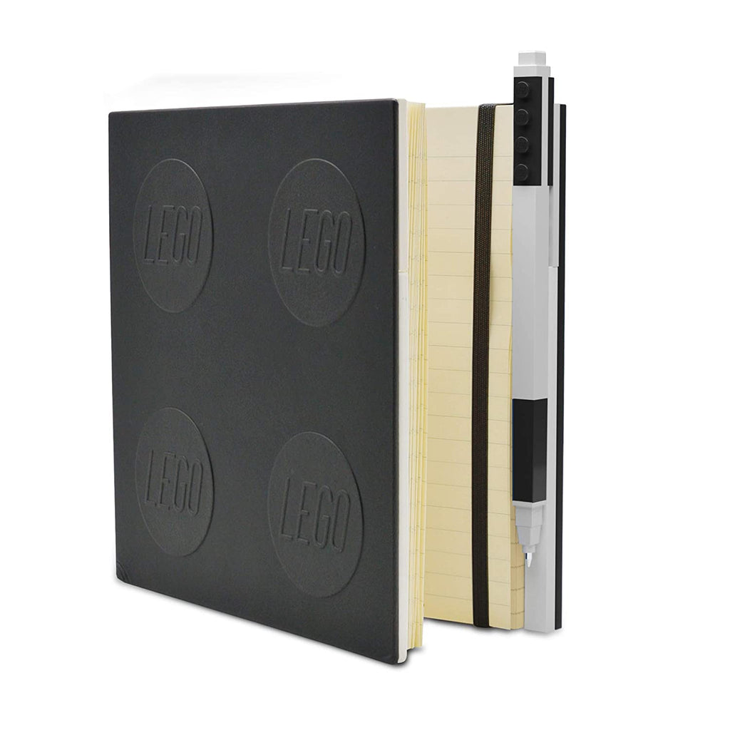 LEGO Locking Notebook with Gel Pen - Black