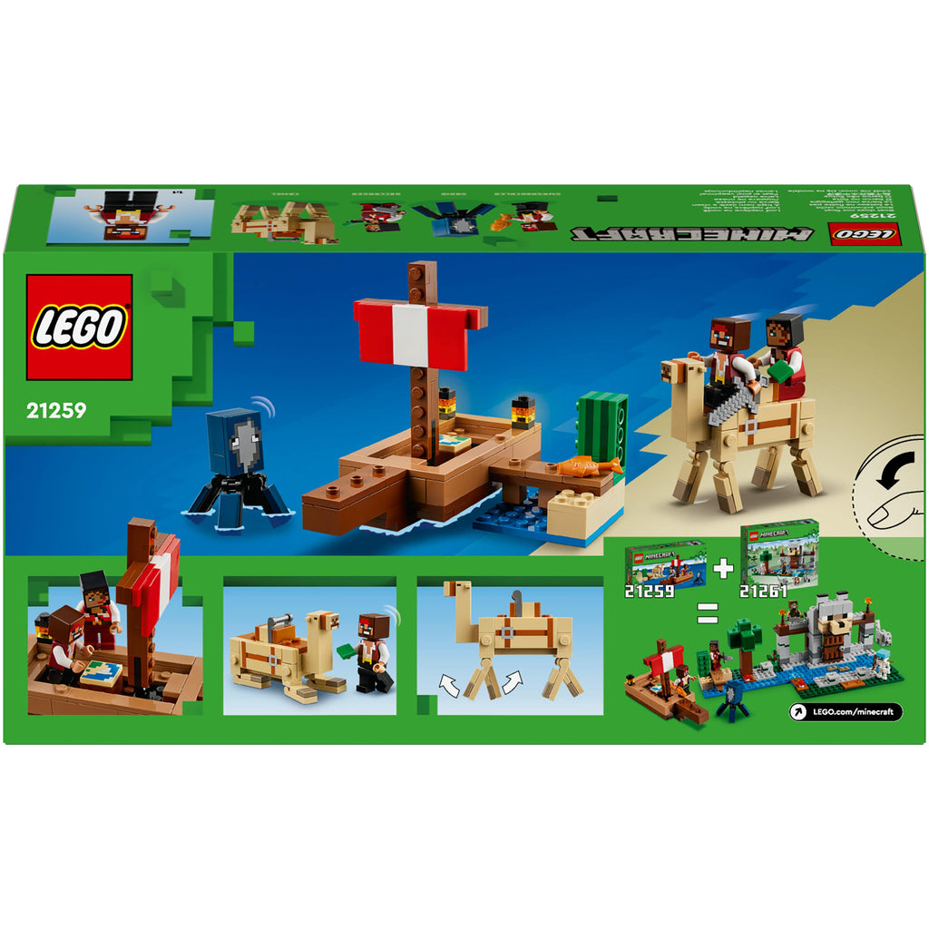 LEGO® Minecraft® The Pirate Ship Voyage Building Toy Set 21259