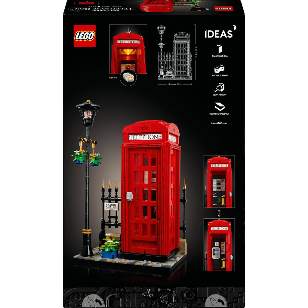 LEGO® Ideas Red London Telephone Box Set 21347