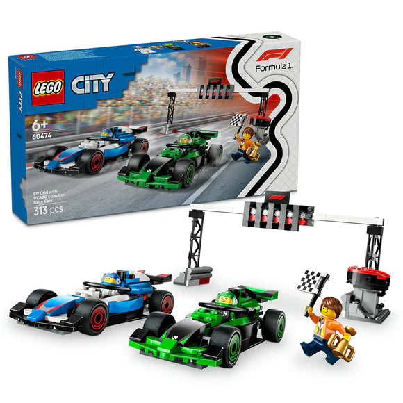 60474 LEGO® City F1® Grid with VCARB & Sauber Race Cars