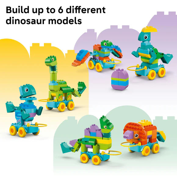 LEGO® DUPLO® Town 3in1 Dinosaurs on Wheels Learn-Through-Play Toddler Toy 10451