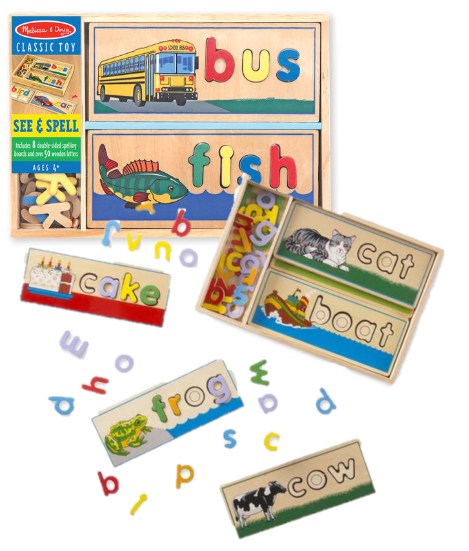 2940 Melissa Doug See Spell Learning Toy Pops Toys