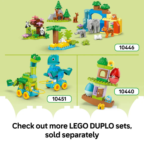LEGO® DUPLO® Town 3in1 Animals on Wheels Building Toy for Imaginative Play 10448