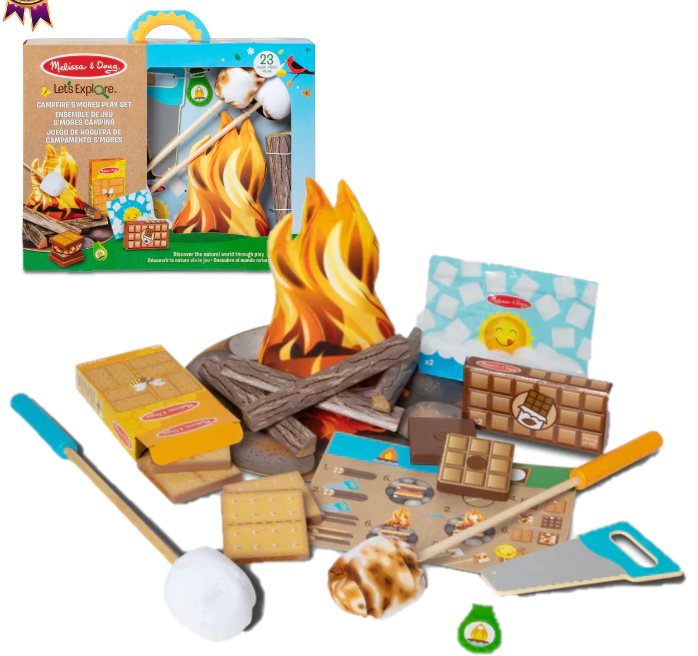 30822 Melissa Doug Let's Explore Campfire S'Mores Play Set