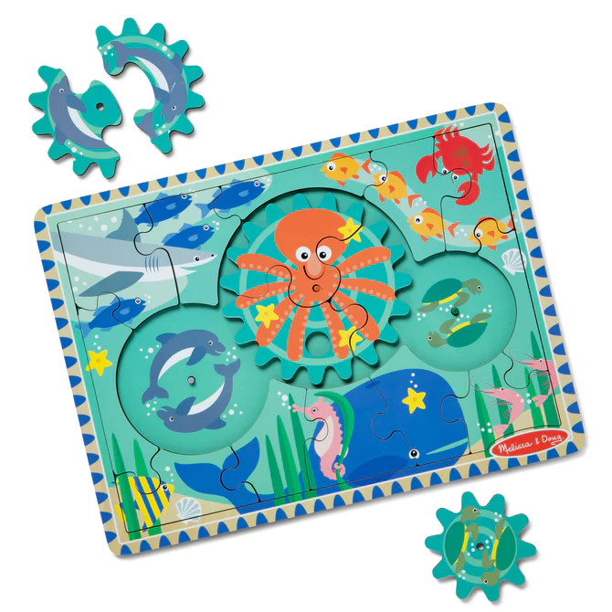 31003 Melissa & Doug Wooden Underwater Gear Puzzle – 18 Pieces