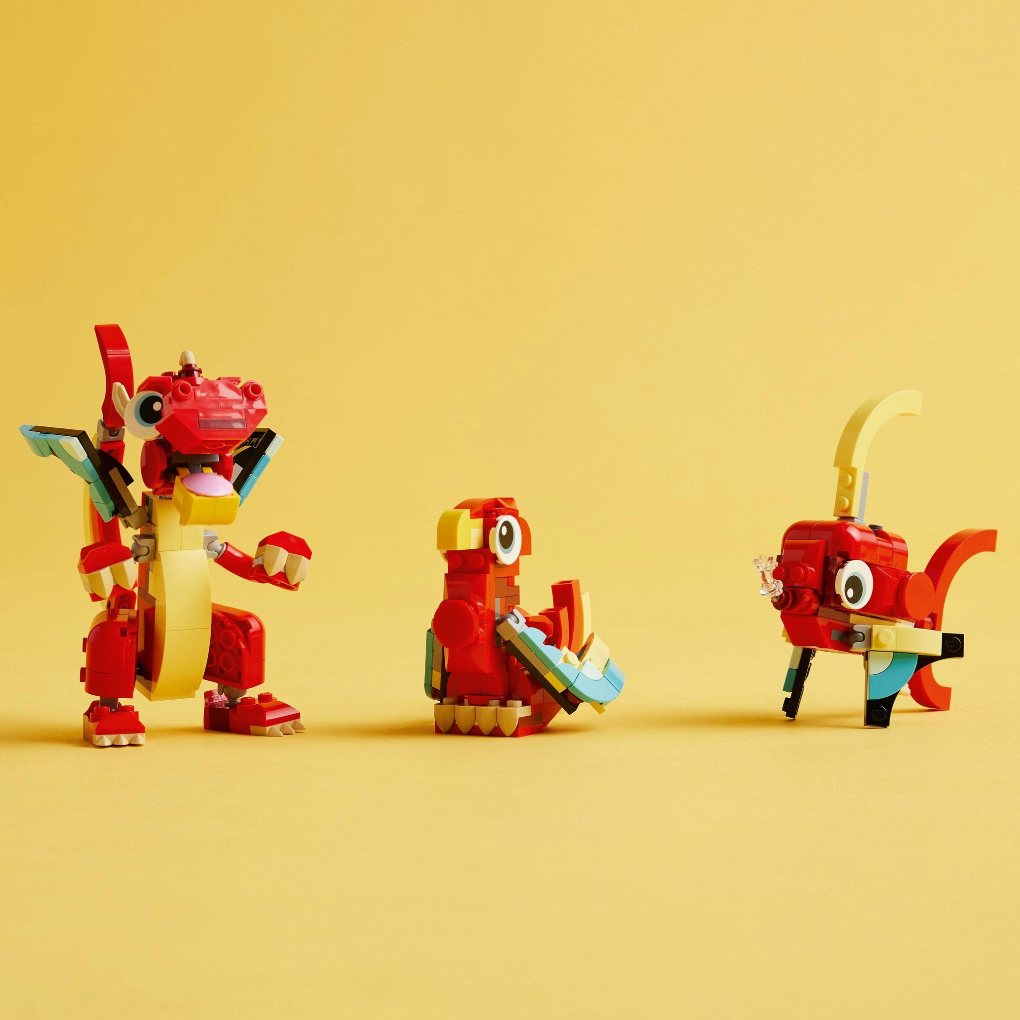 LEGO® Creator 3-in-1 Red Dragon Animal Toy Set 31145 – Pops Toys