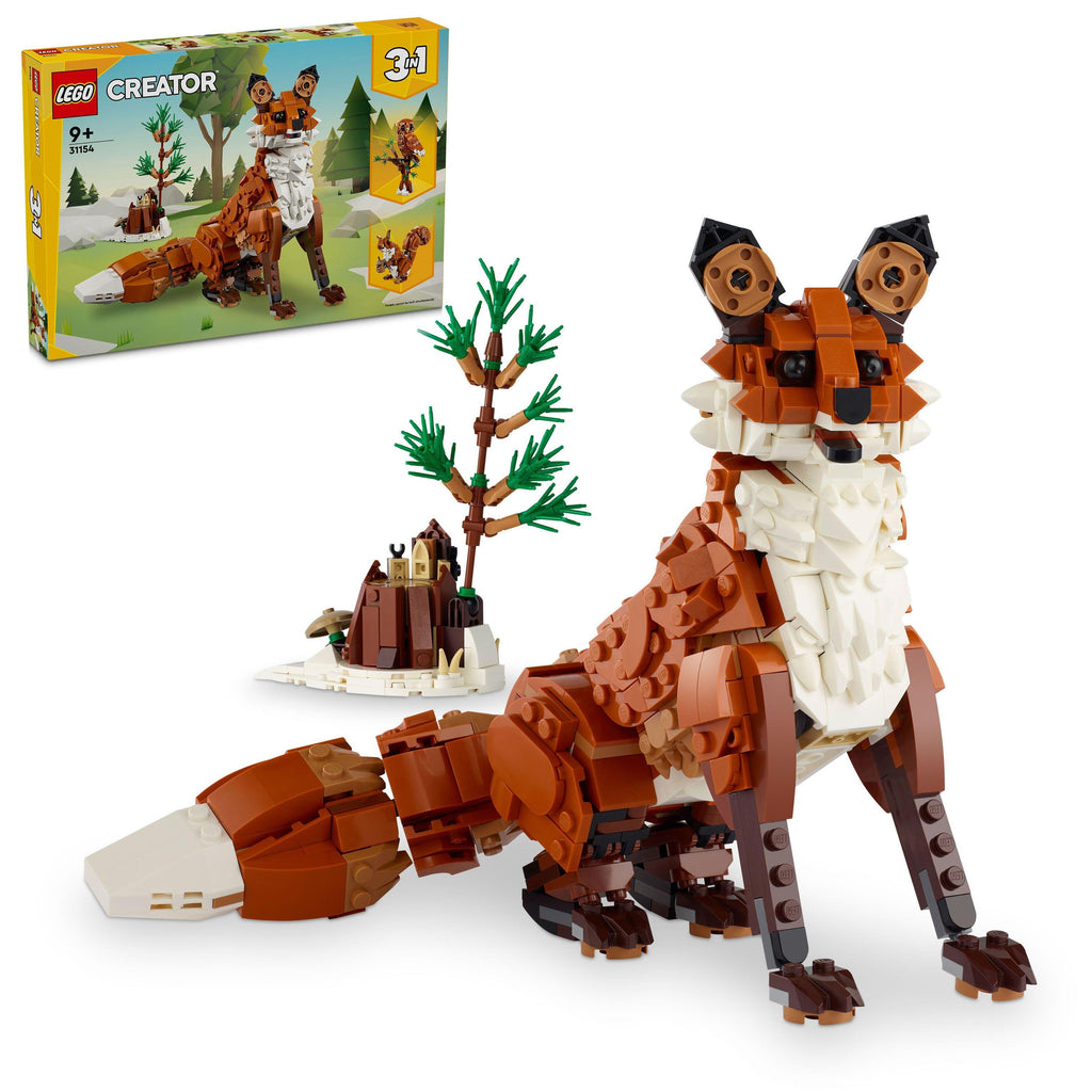 LEGO® Creator 3-in-1 Forest Animals: Red Fox Building Toy 31154