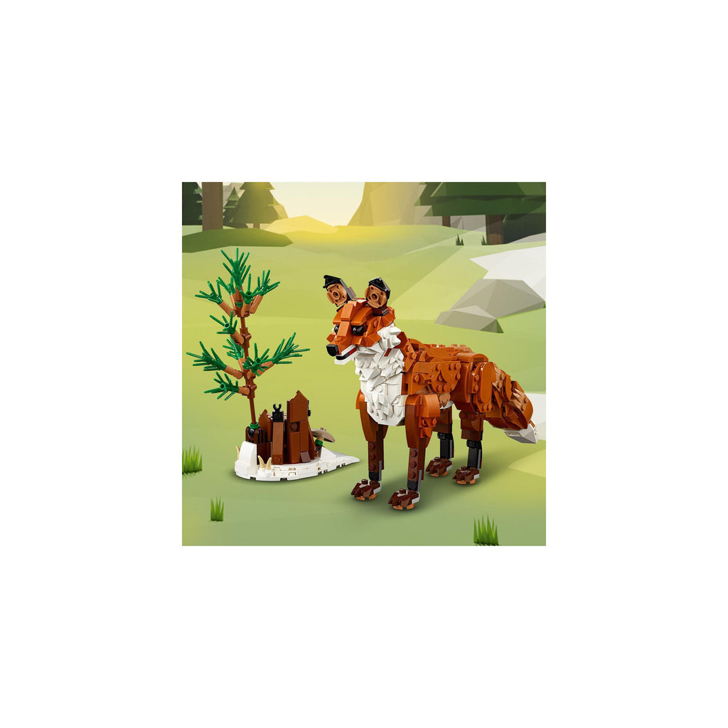 LEGO® Creator 3-in-1 Forest Animals: Red Fox Building Toy 31154