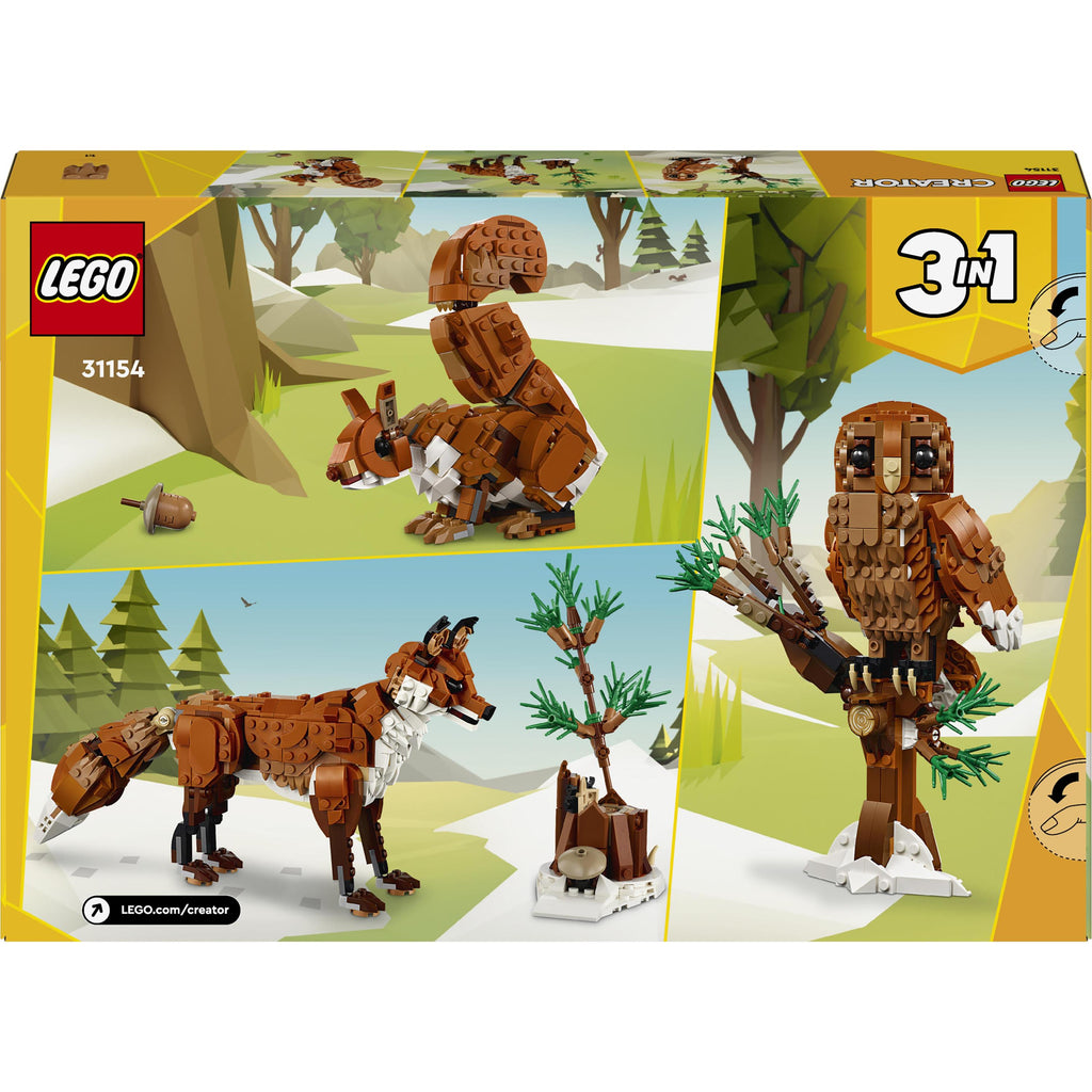 LEGO® Creator 3-in-1 Forest Animals: Red Fox Building Toy 31154