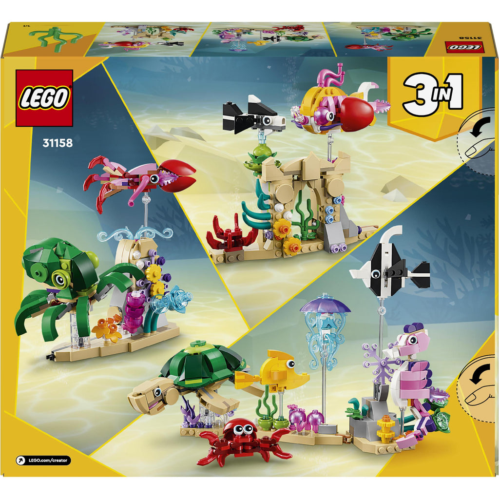 LEGO® Creator 3-in-1 Sea Animals Building Toy Set 31158