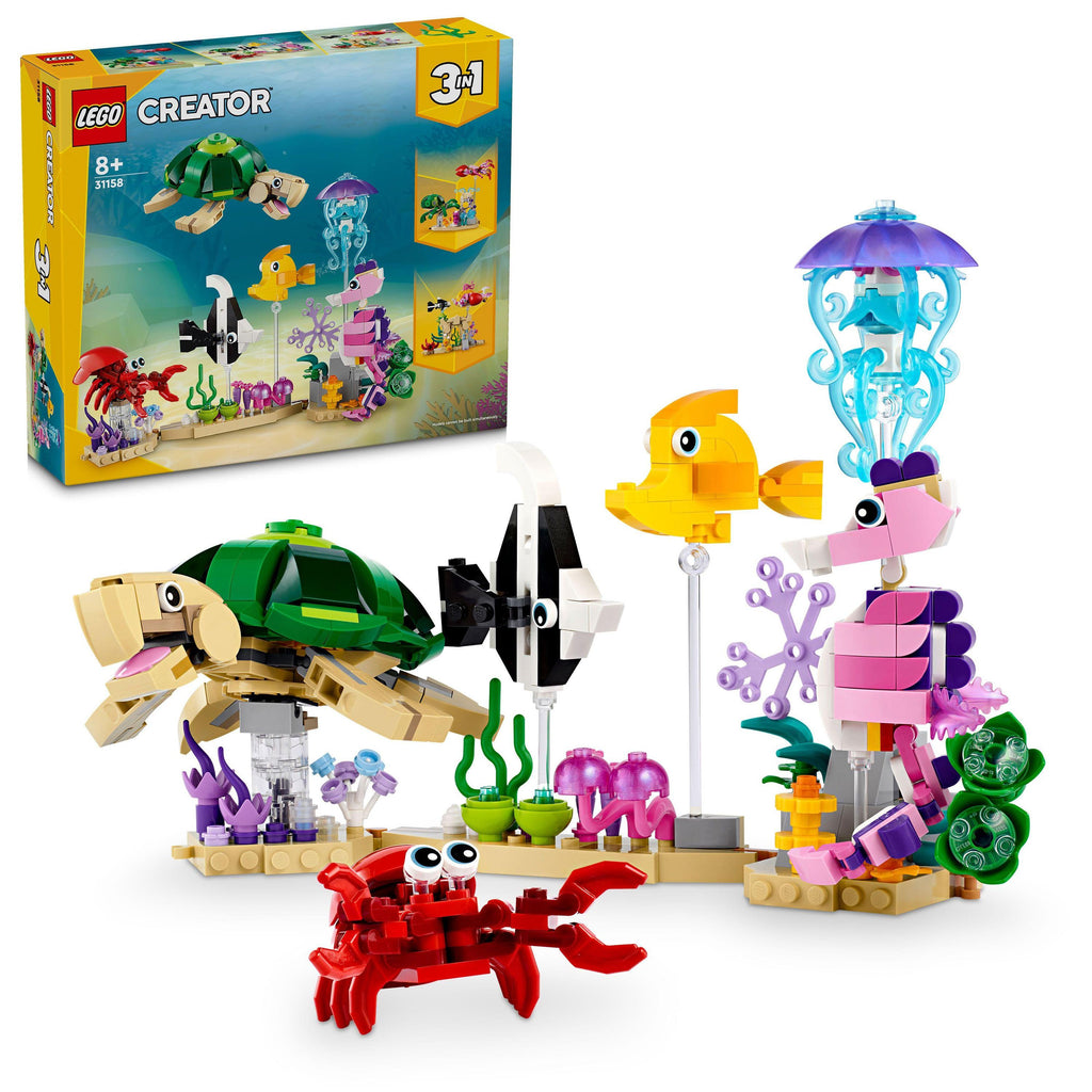 LEGO® Creator 3-in-1 Sea Animals Building Toy Set 31158