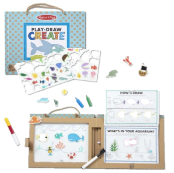 31324 Melissa & Doug Natural Play: Play, Draw, Create Reusable Drawing & Magnet Kit - Ocean