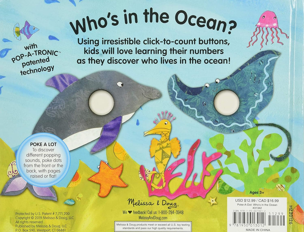 31342 Melissa & Doug Poke-A-Dot Who's in the Ocean