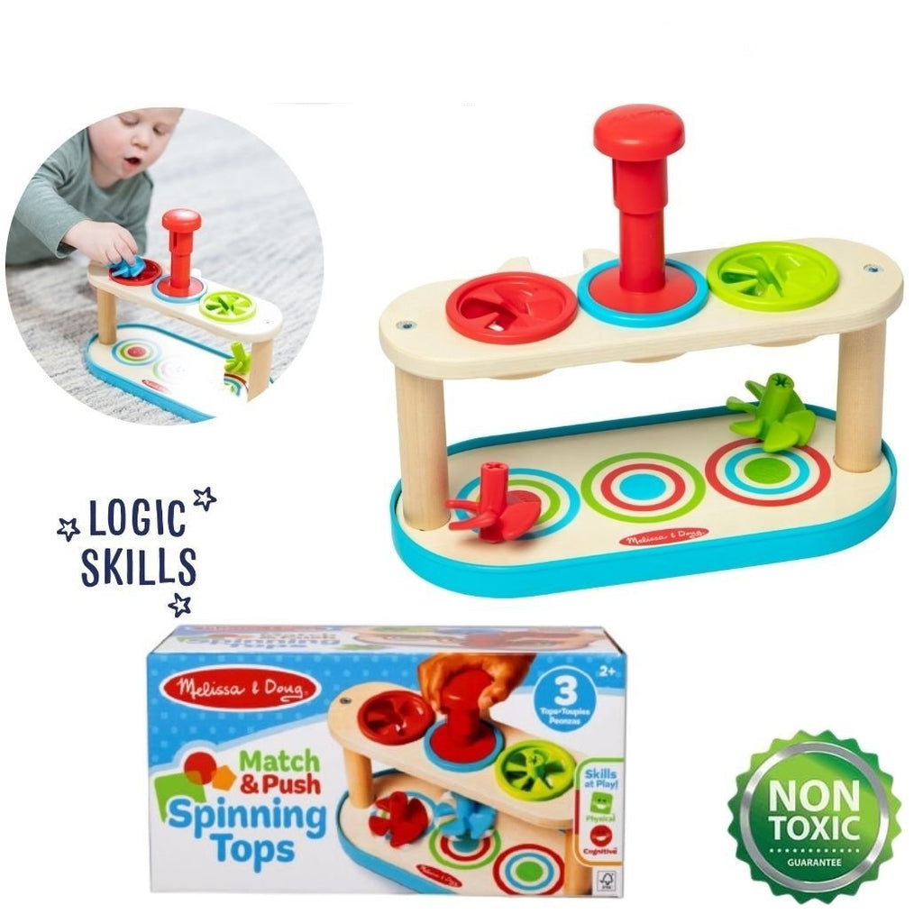 31812 Melissa & Doug Match & Push Spinning Tops