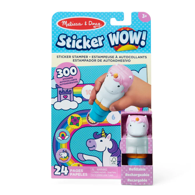 32013 Melissa & Doug Sticker WOW! Activity Pad & Sticker Stamper - Unicorn