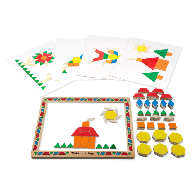 3590 Melissa & Doug Magnetic Pattern Block Set