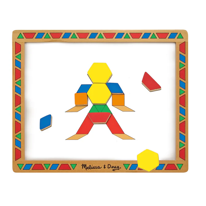 3590 Melissa & Doug Magnetic Pattern Block Set