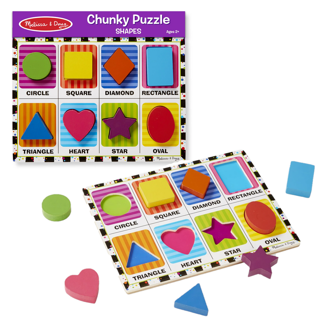 3730 Melissa & Doug Shapes Chunky Puzzle