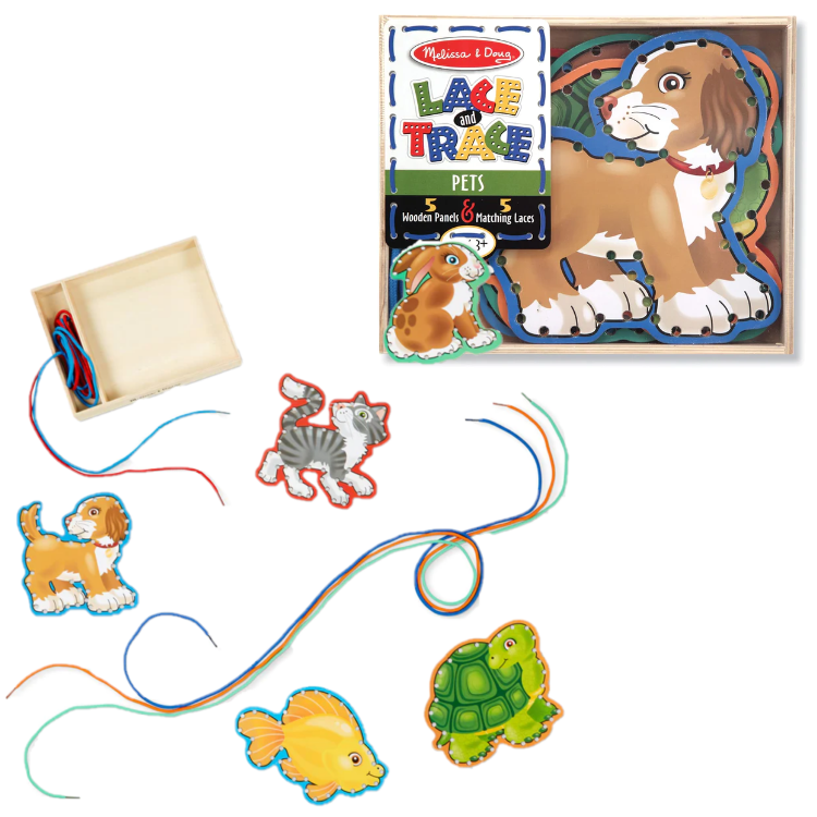 3782 Melissa & Doug Lace and Trace Pets