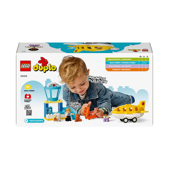LEGO® DUPLO® Town First Time at the Airport Building Toy for Pretend Play 10443