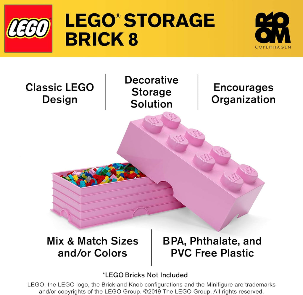 4004 LEGO Storage Brick 8 Knob - Light Purple