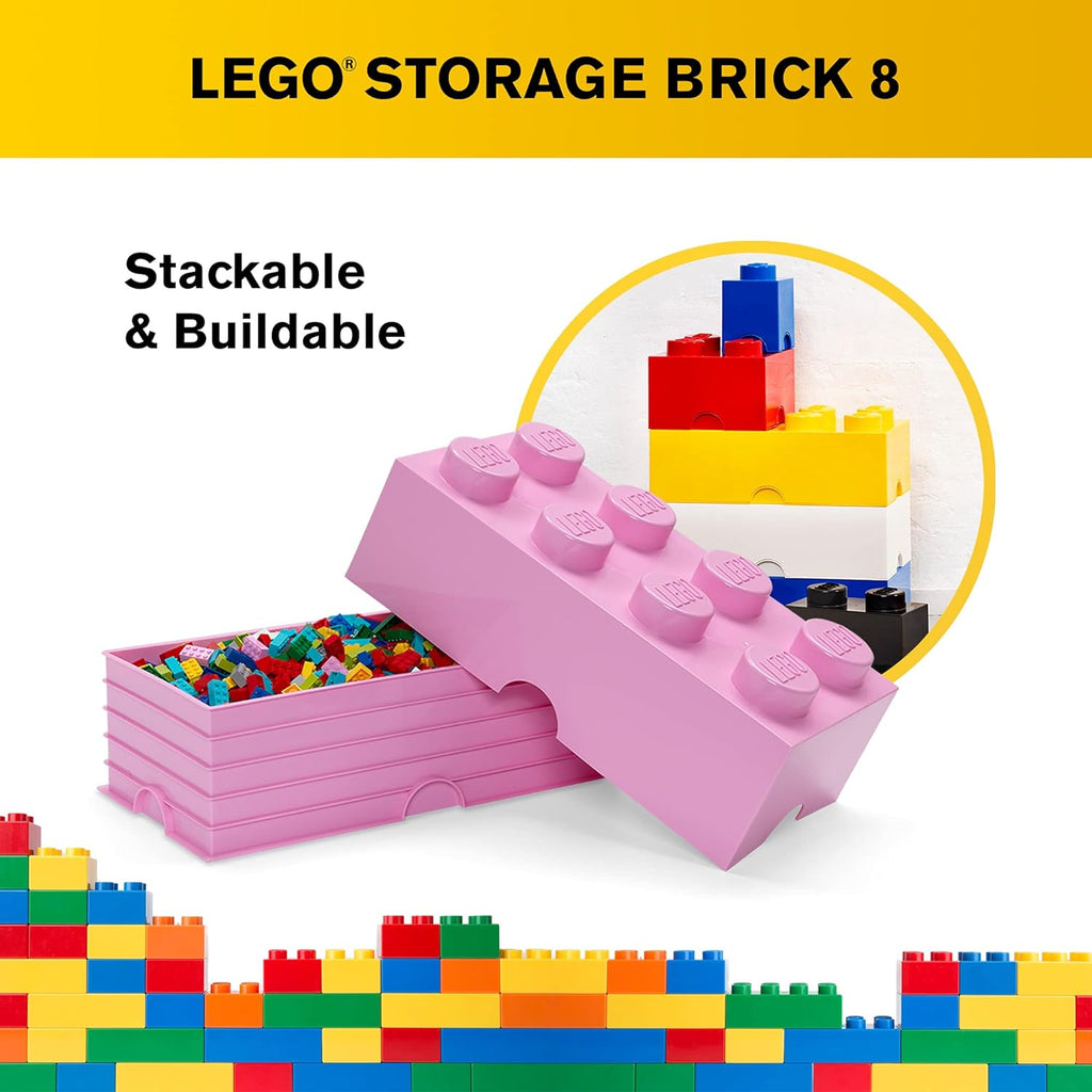 4004 LEGO Storage Brick 8 Knob - Light Purple