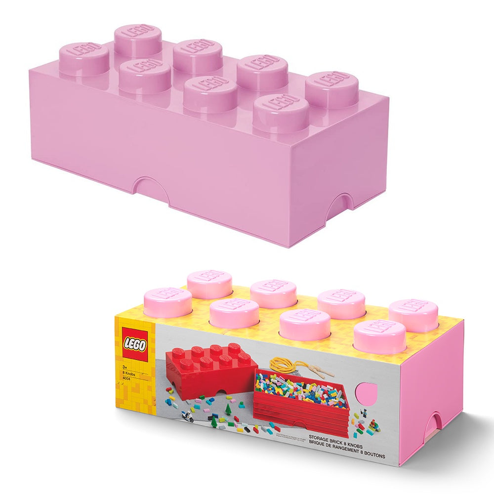 4004 LEGO Storage Brick 8 Knob - Light Purple