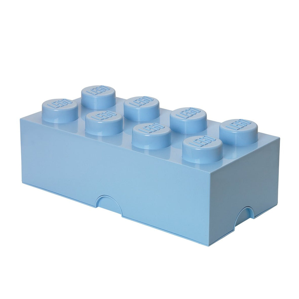 4004 LEGO Storage Brick 8 Knob - Light Royal Blue