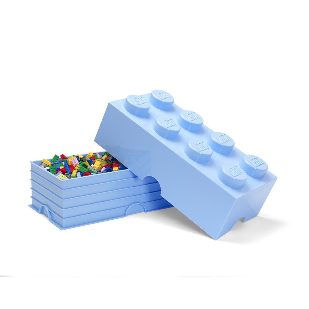 4004 LEGO Storage Brick 8 Knob - Light Royal Blue