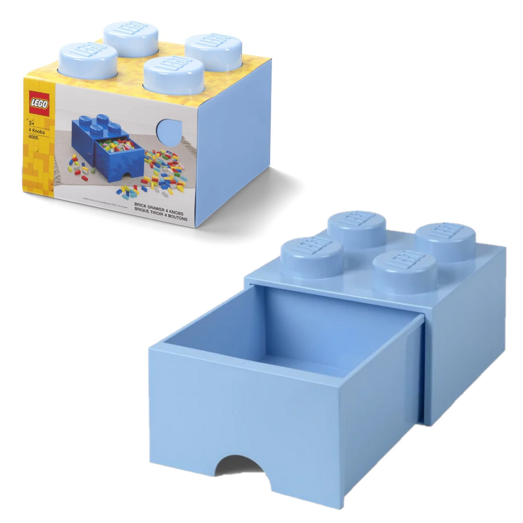 4005 LEGO Brick Drawer 4 Knob - Light Royal Blue