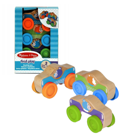 Melissa and doug stackable cars on sale