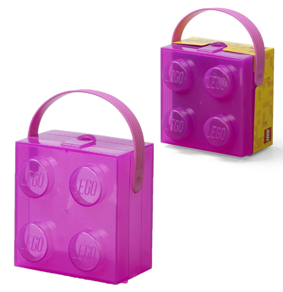 4024 LEGO Lunch Box with Handle - Translucent Violet