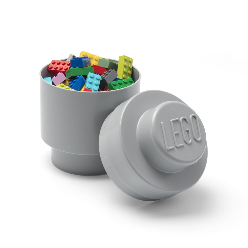 4030 LEGO Storage Brick - 1 Knob Round Grey