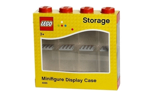 4065 LEGO 8 Minifigure Display Case - Red (Box Damage)