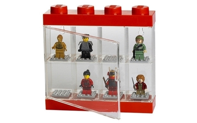4065 LEGO 8 Minifigure Display Case - Red (Box Damage)