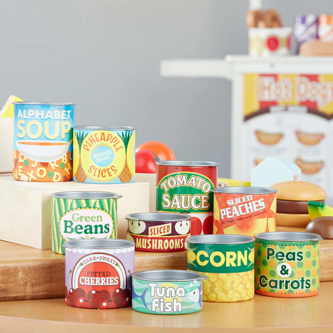 4088 Melissa & Doug Let's Play House Grocery Cans