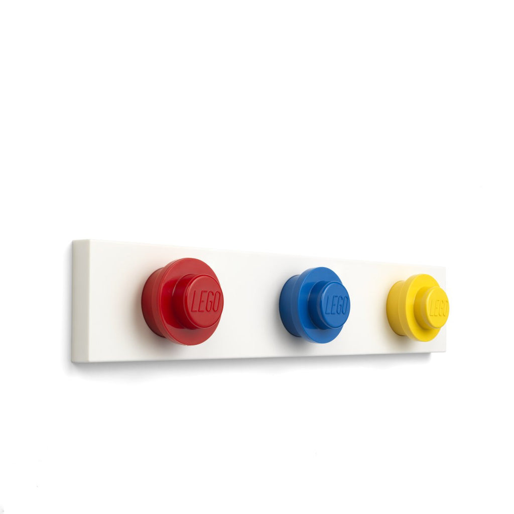 4111 LEGO Wall Hanger Rack - Red, Blue, Yellow