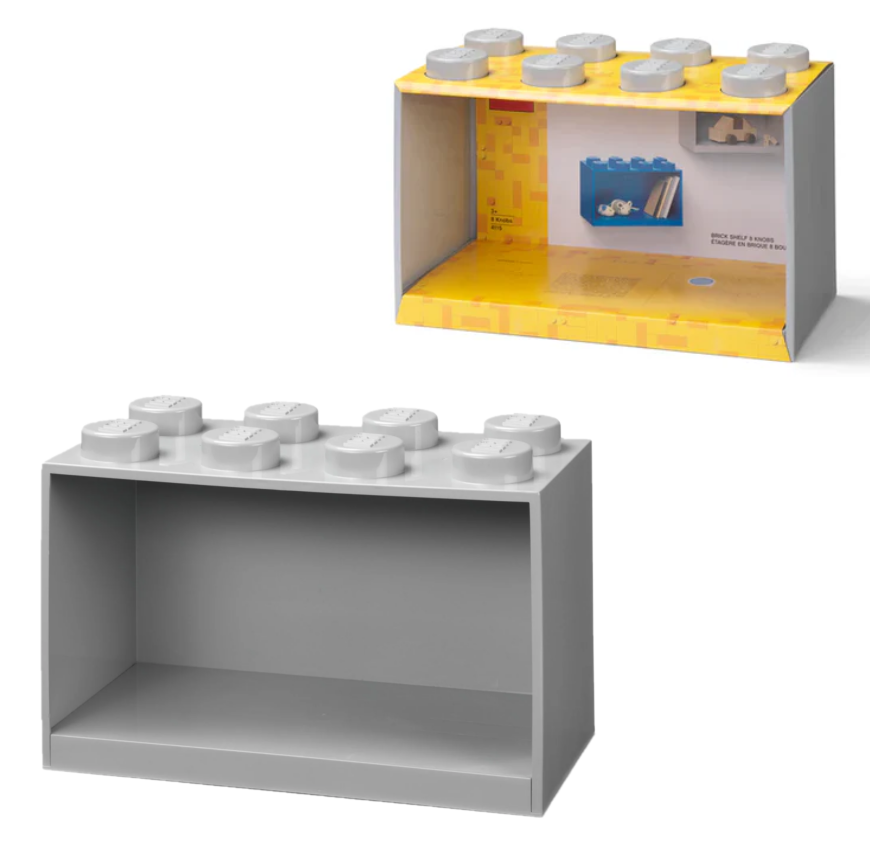 4115 LEGO Brick Shelf 8 Knob - Grey