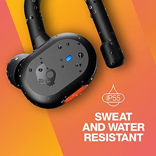 Skullcandy Push Play Active in-Ear Wireless Earbuds - True Black/Orange