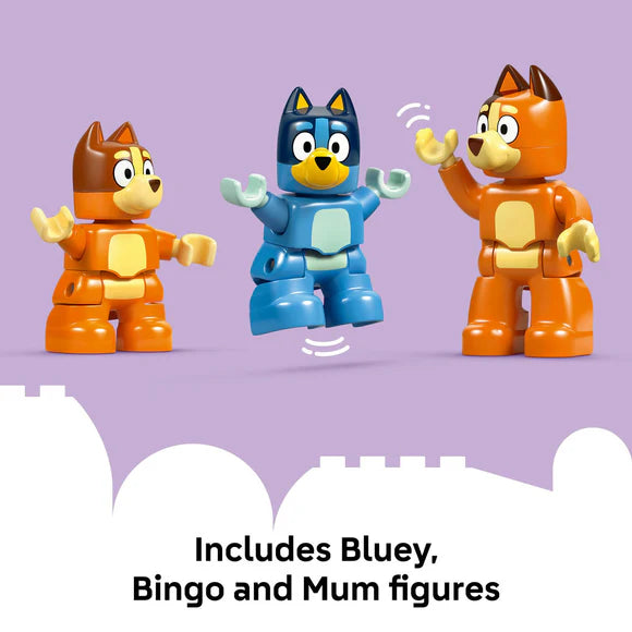 LEGO® DUPLO® Bluey: Bluey’s Family House with Memory Game Interactive Toy 10459