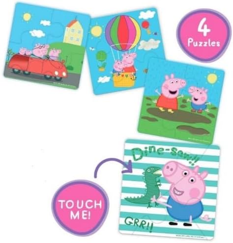 Peppa Pig Touch & Feel Puzzles 4 Pack