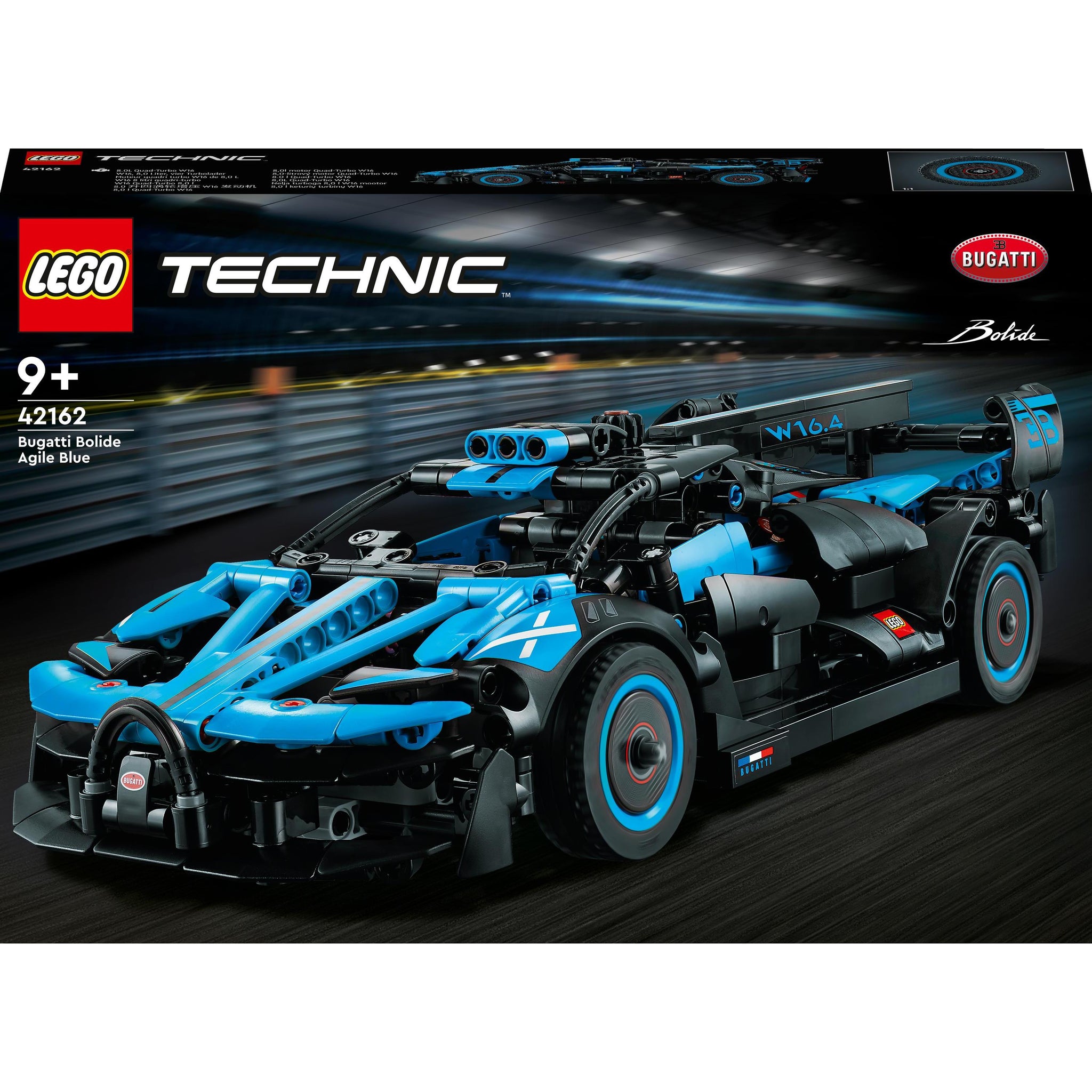 LEGO® Technic™ Bugatti Bolide Agile Blue Building Toy Set 42162