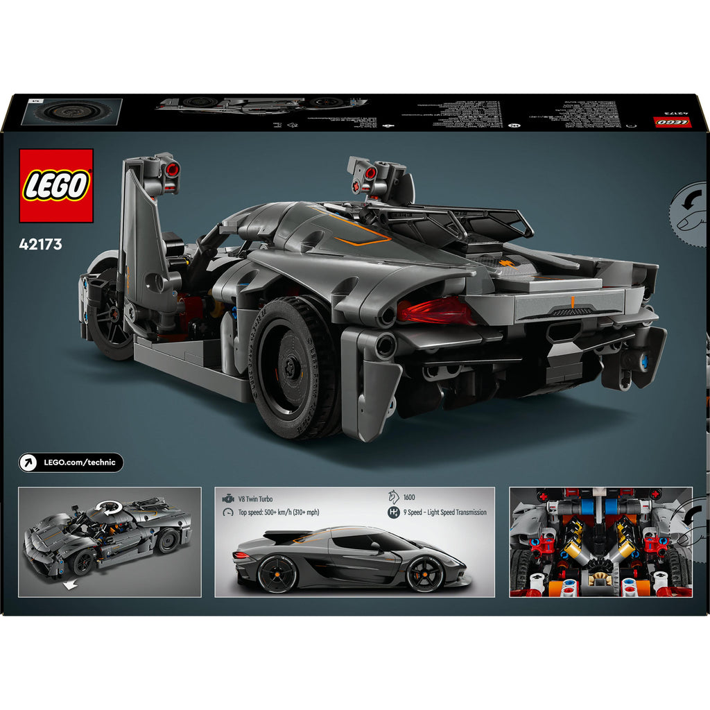 LEGO® Technic™ Koenigsegg Jesko Absolut Grey Hypercar 42173