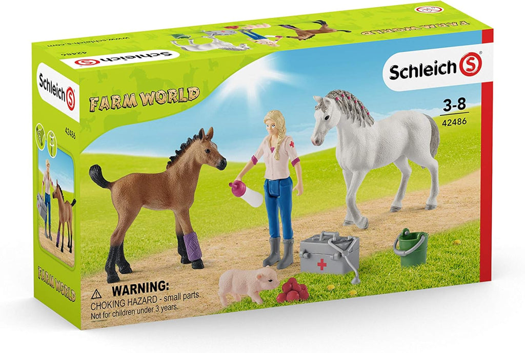 42486 Schleich Vet Visiting Mare and Foal