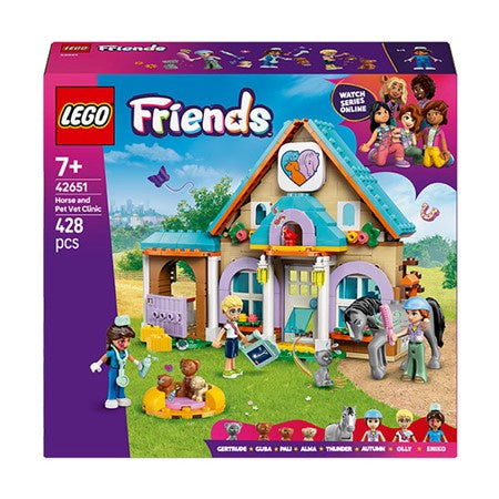 LEGO® Friends Horse and Pet Vet Clinic Pretend-Play Toy 42651