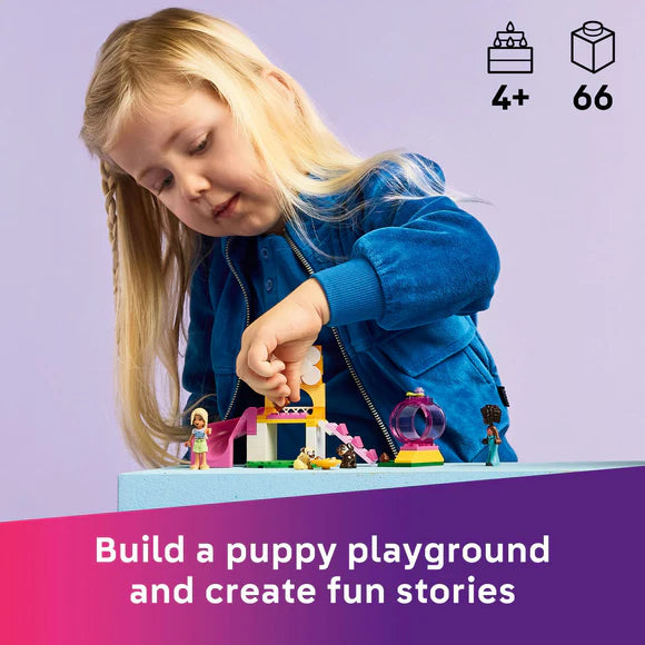 LEGO® Friends Puppy Playground Building Kit, Dog Toy for Pretend Play 42665