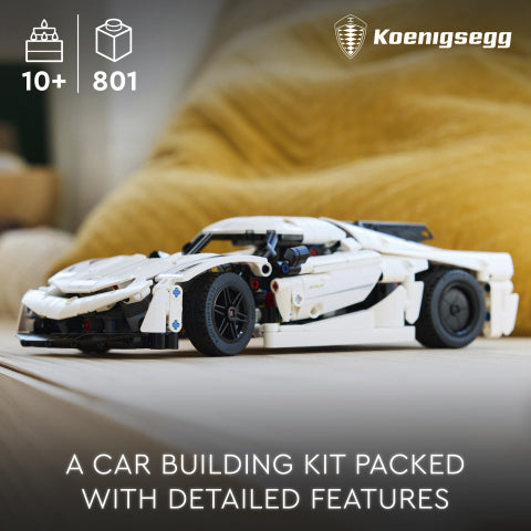 LEGO® Technic™ Koenigsegg Jesko Absolut White Hypercar 42184