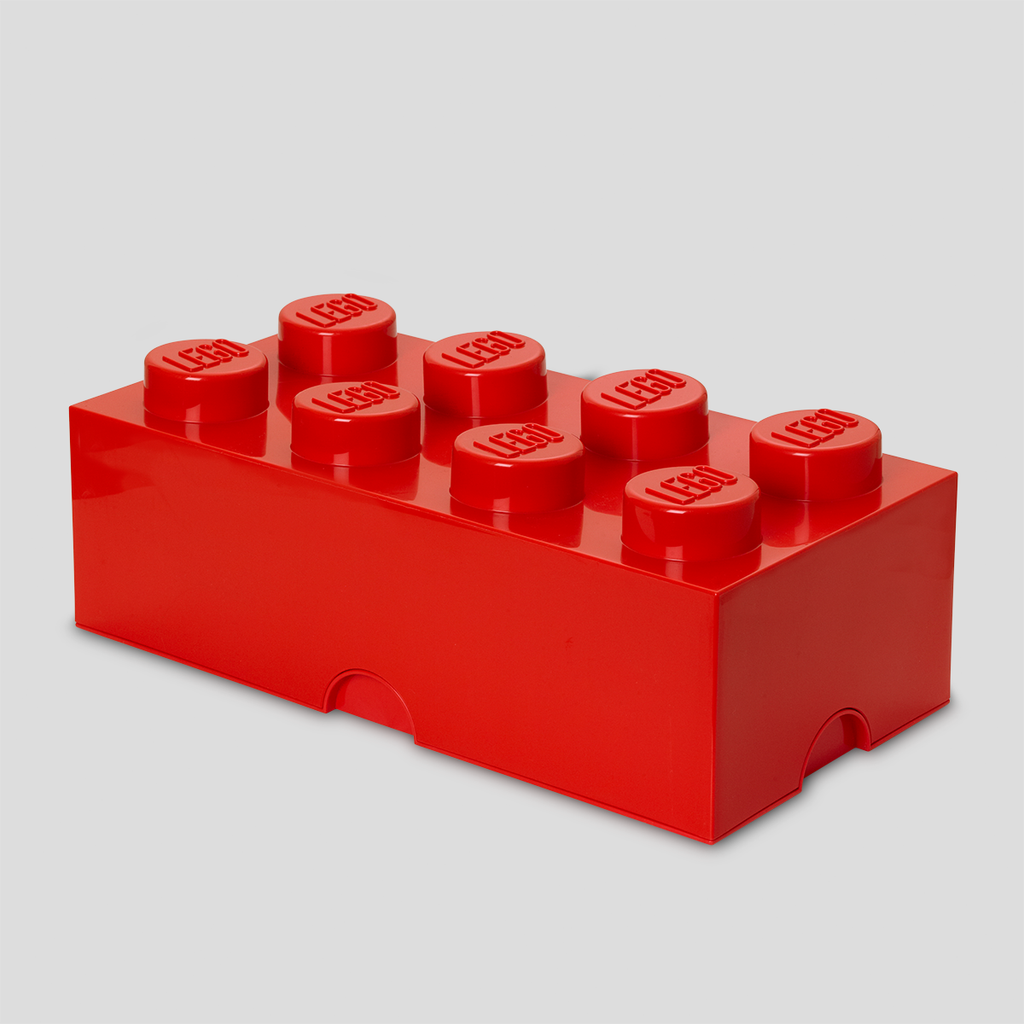 4004 LEGO 8 Storage Brick Red