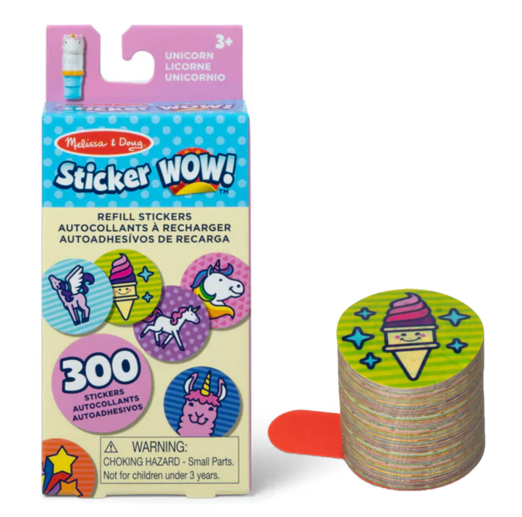 50203 Melissa & Doug Sticker WOW! Refill Stickers – Unicorn (Stickers Only, 300+)